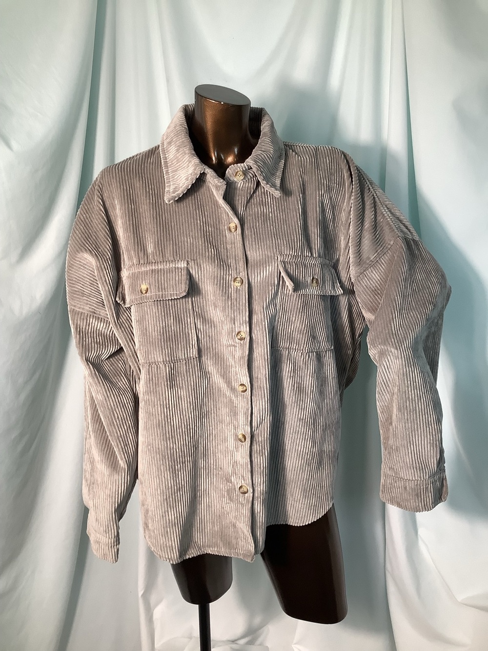 Dizzy Litzy Tan soft Corduroy Shirt - LG - Picture 1 of 7